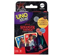 Mattel Games UNO Flip Stranger Things, Juego de Cartas, Juego de Mesa para niños +7 años (Mattel HJP41)