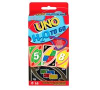 Mattel Games UNO H2O to Go Cartas Resistentes al Agua 2-10 Jugadores 7+años | Juego de cartas, llévalo a la playa o la piscina, clip práctico, esencial para viajar, P1703