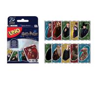 Mattel Games UNO Harry Potter, juego de cartas (FNC42) | Baraja inspirada en la película con personajes favoritos y una regla especial del "Sombrero Seleccionador", FNC42