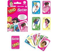 Mattel Games UNO - Juego de cartas Barbie con regla especial "Hola, Barbie!" para niños, adultos y noches familiares, noches de juego, viajes, camping y fiestas