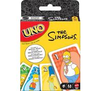 Mattel Games UNO - Juego de cartas de Los Simpson para niños, adultos y noches familiares, fiestas, viajes y camping, juguete coleccionable inspirado en la serie