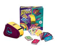 Mattel Games UNO - Juego de cartas Flip Attack para niños, adultos y familia, combina Flip y Attack en un gran juego
