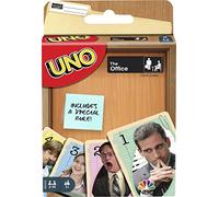 Mattel Games UNO The Office - Juego de cartas para adolescentes y adultos para la familia o noche de juegos con regla especial para 2-10 jugadores