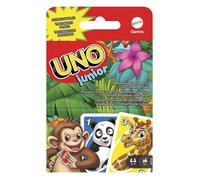 Mattel Games UNO Junior Juego de Cartas para niños 3+, 2-4 Jugadores | Juego educativo de cartas preescolar con 3 niveles para peques y noches en familia, GKF04
