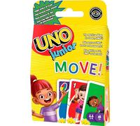 Mattel Games UNO Junior Move! Juego de Cartas con Tres Niveles para Jugar, Juego de Mesa +3 años (Mattel HNN03)