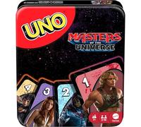 Mattel Games UNO Masters of The Universe Juego de Cartas con baraja de la película y Lata Coleccionable para niños, Familia, Fiestas y Viajes, 2-10 Jugadores, +7 años, JNP53