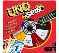 Mattel Games UNO Spin Card Game for Kid, Adult & Family Nights, Classic Play wit