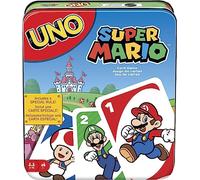 Mattel Games UNO Super Mario Juego de Cartas, 7+, 2-10 Jugadores | Baraja inspirada en la película con una carta Super Star especial para niños, adolescentes y noches en familia, HJC89