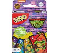 Mattel Games UNO Teenage Mutant Ninja Turtles Mutant Mayhem - Juego de cartas para niños y noches familiares, fiestas, viajes, camping y más