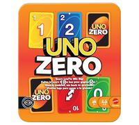 Mattel Games UNO Zero Juego de Cartas en Lata para Almacenamiento y Transporte, para niños, Adultos, Noches en Familia y Fiestas, Incluye baraja y Tarjeta de puntuación, de 2 a 8 Jugadores, JLK16