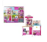 Mattel GLH56 Casa De Muñecas Mega Barbie Con 3 Muñecas Y Accesorios