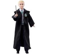 Mattel Muñeco articulado Draco Malfoy HMF35 Uniforme Slytherin Capa y varita 27 cm +6 años