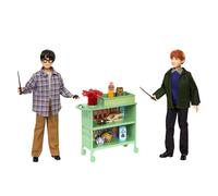 Mattel Harry Potter Harry y Ron en el tren Hogwarts Express Muñecos con accesorios, muñecos de Harry Potter de 30,5cm, HND79
