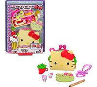 Mattel Hello Kitty Hello Kitty Cofre con forma de taco con muñecos y accesorios de juguete