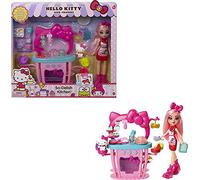 Mattel Hello Kitty Hello Kitty Muñeca con cocina, vestido y accesorios de juguete para cocinar