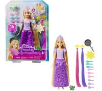 Disney - Rapunzel - Muñeca Princesa Rapunzel con peinados mágicos y accesorios