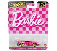 Mattel, Hot Wheels Collector Vehículo de Colección Corvette de Barbie 65 Aniversario