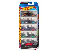 Mattel Hot Wheels Equipo De Carreras 5 Vehículos Fórmula 1