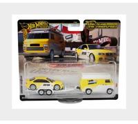 MATTEL HOT WHEELS JFM93 BMW - Van Con Trailer + 3-SERIES M3 (E36) 1992- Yellow