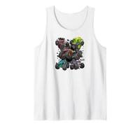 Mattel - Hot Wheels Monster Trucks - Rejillas Camiseta sin Mangas