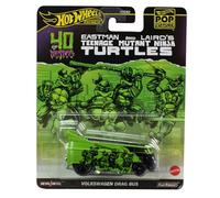 Hot Wheels Tortugas Ninja TMNT Teenage Mutant Ninja Turtles modelo Furgón VW DRAG Bus - Die Cast escala 1:64 - Longitud 8 cm - HVJ46