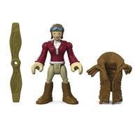 Mattel Imaginext Series 6 Figuras coleccionables - DGN02 ~ Piloto femenino ~ DC Blind Bag, marrón, crema, morado