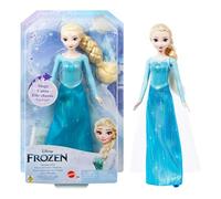 Mattel Juguetes de Disney Frozen Elsa cantarina, muñeca de moda, canta “Let It Go” en 4 idiomas: Inglés, Francés, Portugués, Español; inspirada en la película “Frozen” de Disney, JDX48
