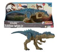 Mattel Jurassic World Alosaurus Dinosaurio de juguete con sonidos, ataque con embestida, +4 años, HRX51