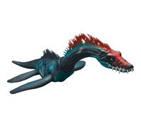 Mattel Jurassic World Chaos Theory Gigantic Trackers Styxosaurus Dinosaurio Gran especie Ataque de la cabeza de juguete Chomp & Paddle Motion Plaza d