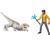 Mattel Jurassic World: Chaos Theory Set con 2 figuras de acción, paquete de encuentro con escala de 9.5 cm Darius y Atrociraptor Ghost Plus 2 accesorios