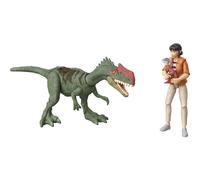 Mattel Jurassic World: Chaos Theory Storypack Human & Dinosaur Action Rescue Pack de 3.75 pulgadas Yaz & Monolophosaurus & 2 Accesorios