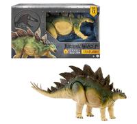 Mattel Jurassic World Colección Hammond Estegosaurio Figura de acción, Dinosaurio carnívoro grande de juguete con cola móvil articulada de “El mundo perdido: Jurassic Park”, JCH08