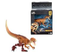 Mattel Figura de acción Jurassic World Hammond Ornitolestes, ojos realistas, 18 articulaciones, JKM91