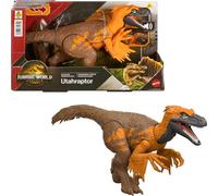 Mattel Jurassic World: El Renacer, Utahrraptor Rugido salvaje, (Importación USA)