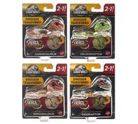Mattel Jurassic World Fierce Changers Hidden Hatchers™ 2 en 1 figuras de dinosaurio transformables, a partir de 4 años, HLP00-999C