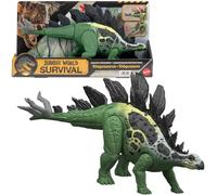 Mattel Jurassic World Grandes embestidas Estegosaurio Grande Juguete de Figura de Dinosaurio con 2 Funciones de Ataque y evolución, Juego Digital, JKL85