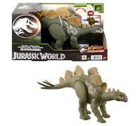 Mattel Jurassic World Hesperosaurio Rugido Salvaje Figura de dinosaurio con sonido de rugido y función de ataque continuos, juguete físico articulado y juego digital, +4 años, HTK69