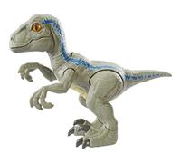 Mattel Jurassic World Primal Pal Blue con efectos de sonido de accin activados por el manantial ms la cola del hombro del cuello y la articulacin