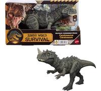 Mattel Jurassic World Rugido Salvaje Figuras de Dinosaurio con Ataque de mordisco en múltiples direcciones y Sonido, Juguete articulado, Juego Digital (Las Especies Pueden Variar), JKL77