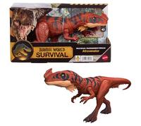 Mattel Jurassic World Rugido Salvaje Figuras de Dinosaurio con Ataque de mordisco en múltiples direcciones y Sonido, Juguete articulado, Juego Digital (Las Especies Pueden Variar), JKL76