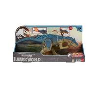 Mattel Jurassic World Alosaurio, Dinosaurio de juguete, figura de acción con ataque devorador y sonidos de rugidos continuos, además de púas de defensa mejoradas que se activan con un botón, HRX50