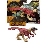 Mattel Jurassic World Survival Deinonychus Frenzy Pack Figura | A partir de 4 años, articulaciones móviles, diseño detallado, figura coleccionable, juguete de dinosaurio