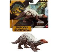 Mattel Jurassic World Survival Frenzy Pack Scelidosaurus Figura | A partir de 4 años, articulaciones móviles, diseño detallado, figura coleccionable, juguete de dinosaurio