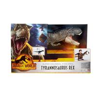 Mattel Jurassic World T-Rex Super Colosal Dinosaurio articulado 60cm, figura de juguete para niños (HBK73)