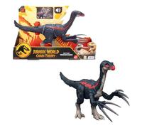 Mattel Jurassic World Teoría del Dinocaos Slash N Roar Tericinosaurio Figura de acción de dinosaurio de juguete con sonido y garras de ataque, juego digital, JCG17