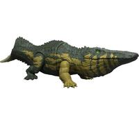 Mattel Jurassic World Rugido Salvaje Estomatosucus Figura de acción de Dinosaurio con Sonidos, ataques y Luces; escanea el código para Disfrutar del Juego Digital, JKL82