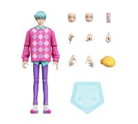 Mattel KPOP Demon Hunters Figura de acción Baby Saja Boys | Escala de 15 cm, 18 puntos de articulación, look “Soda Pop”, accesorios temáticos, caras y manos intercambiables, JRY35