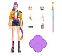 Mattel KPOP Demon Hunters HUNTR/X Rumi Figura de acción de 15 cm | Con look 'How It's Done', espada, accesorios de comida, caras y manos intercambiables, 21 puntos de articulación, JRY30