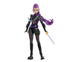 Mattel KPOP Demon Hunters HUNTR/X Rumi Muñeca de Moda Deluxe | Con look de batalla removible y espada, 11 articulaciones, inspirado en la película, JRW19