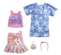 Mattel Make a Splash | 2 Moda Set | Barbie GRC88 | Ropa de la Muñeca